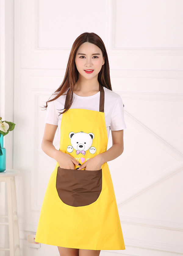 圍裙定制理發師咖啡奶茶店廚房家用工作服女